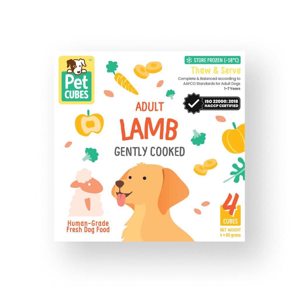 petcubes gently cooked lamb for adult dogs