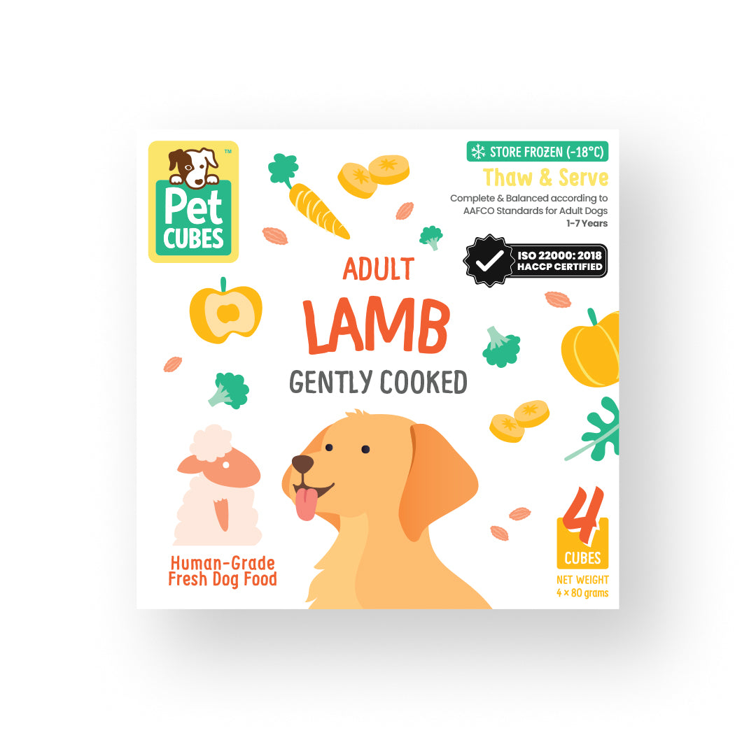 petcubes gently cooked lamb for adult dogs