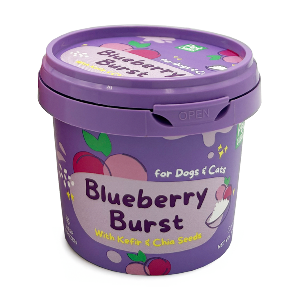 petcubes blueberry burst ice cream for dogs and cats 