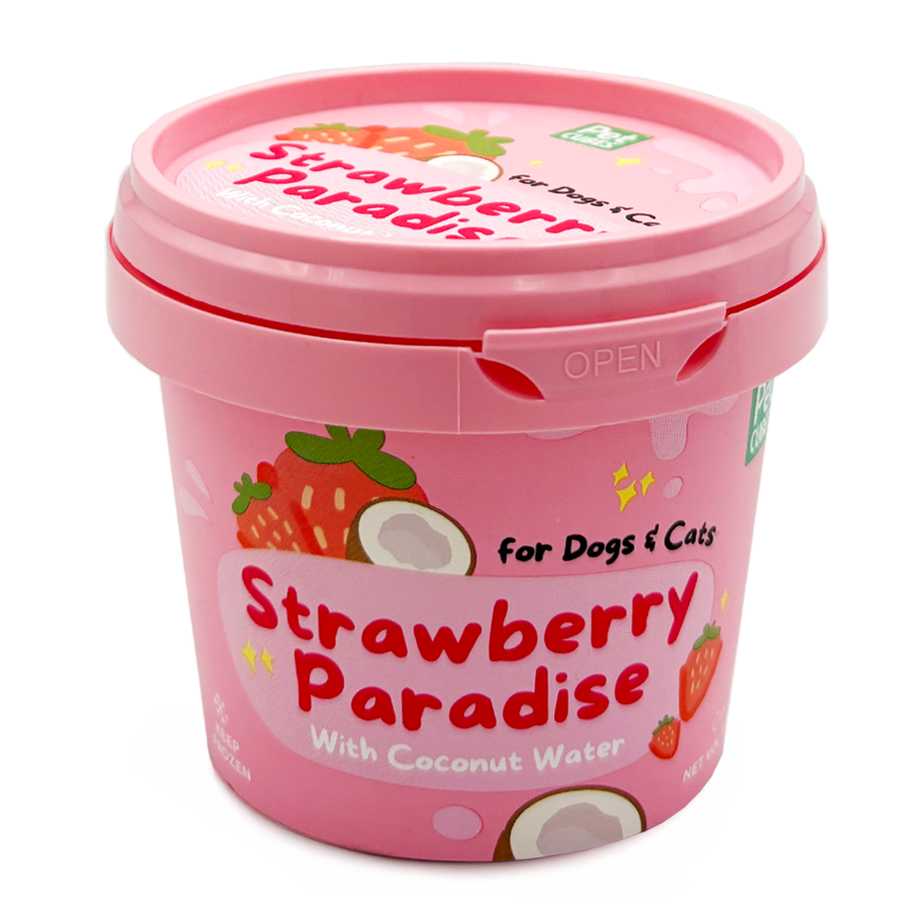 petcubes strawberry paradise ice cream for pets