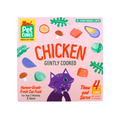 Pet Cubes chicken cat food packaging on a white background