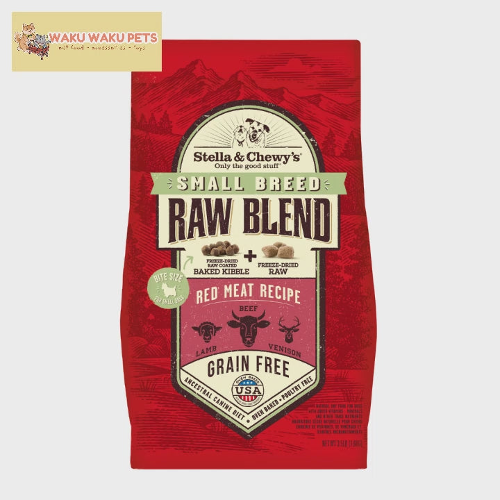 (BB 2027) Stella & Chewy's Raw Blend Red Meat Small Breed Grain Free Dry Dog Food 1.6kg 3.5lbs