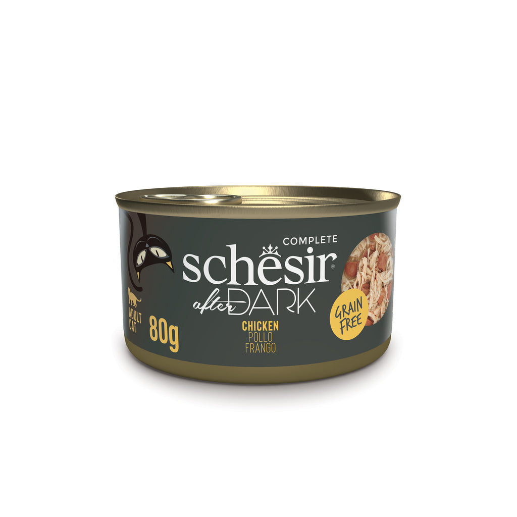 Schesir After Dark Chicken Wholefood Canned Grain Free Wet Cat Food 80g
