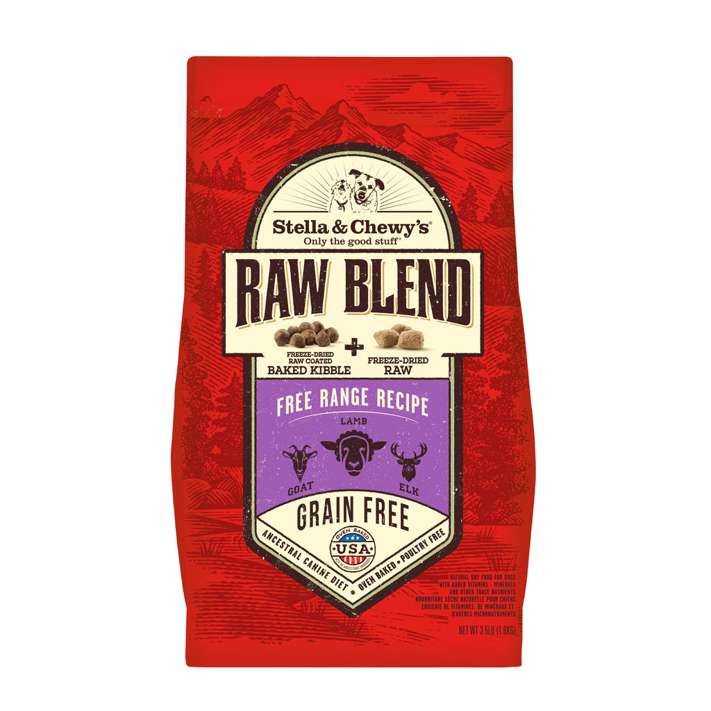 (BB Nov 10 2026) Stella & Chewy's Raw Blend Free Range Grain-Free Dry Dog Food 3.5lb
