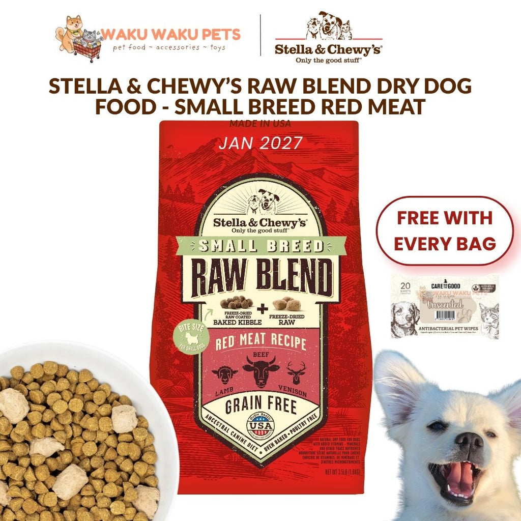 (BB 2027) Stella & Chewy's Raw Blend Red Meat Small Breed Grain Free Dry Dog Food 1.6kg 3.5lbs