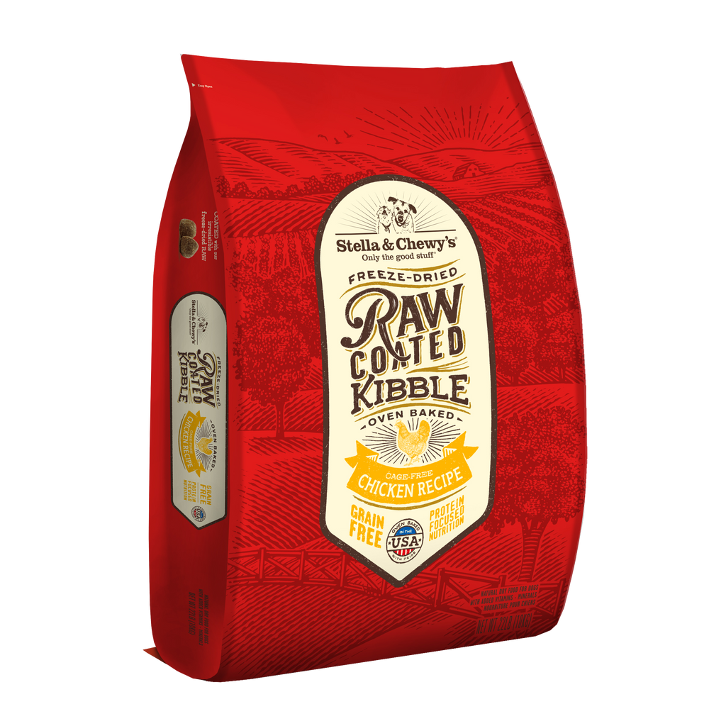 Stella & Chewy's Raw Coated Cage Free Chicken Grain Free Dry Dog Food 10kg 22lb