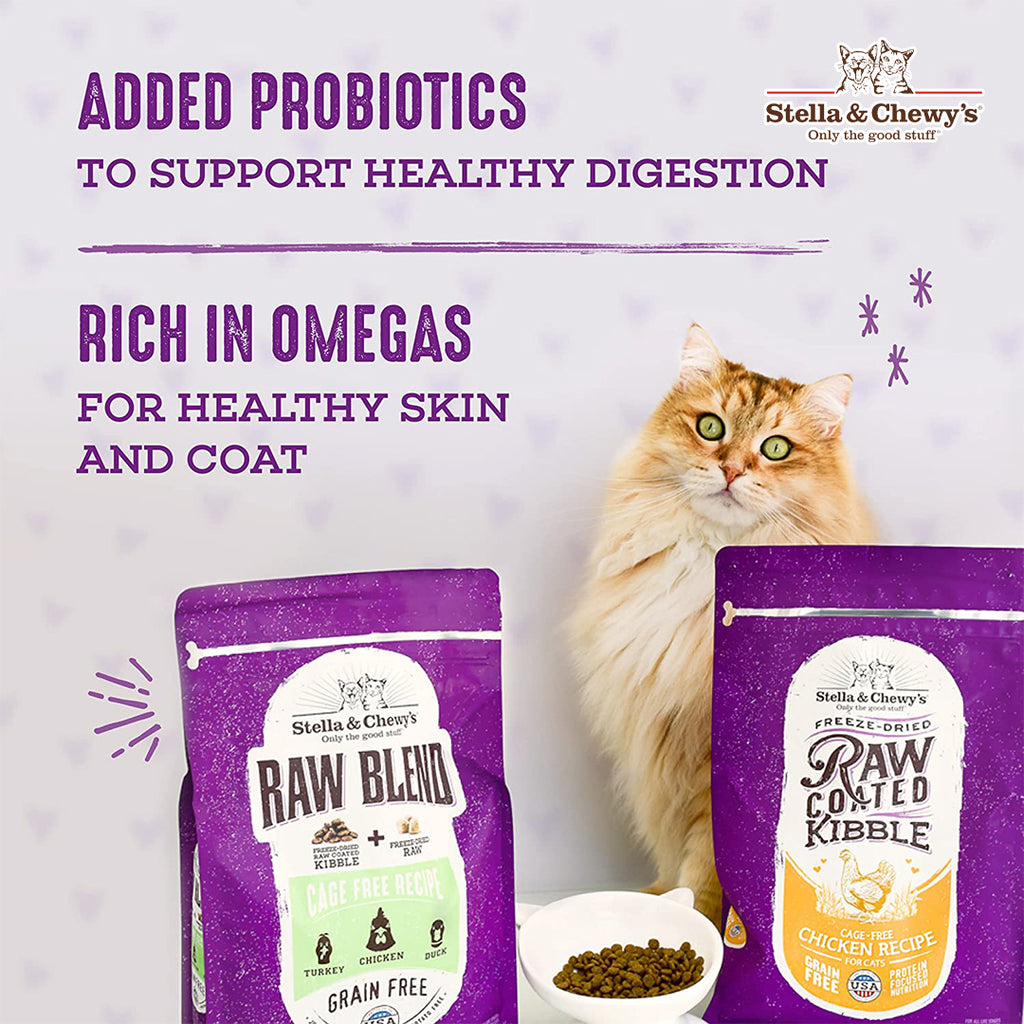 Stella & Chewy's Freeze Dried Raw Coated Kibbles for Cats 5 Recipes - 2 sizes