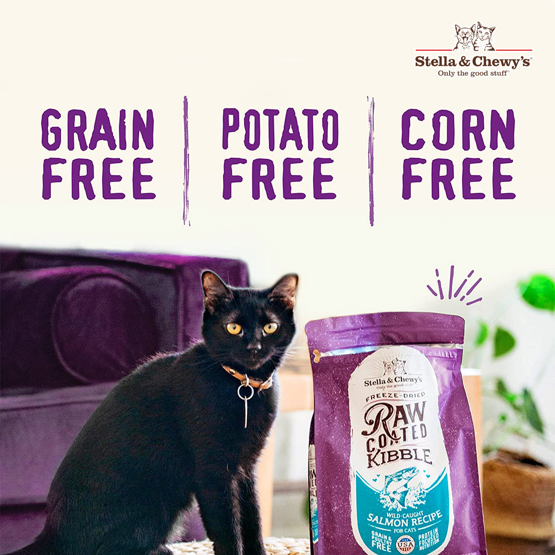Stella & Chewy's Freeze Dried Raw Coated Kibbles for Cats 5 Recipes - 2 sizes