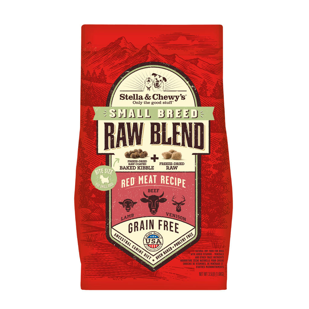 (BB 2027) Stella & Chewy's Raw Blend Red Meat Small Breed Grain Free Dry Dog Food 1.6kg 3.5lbs
