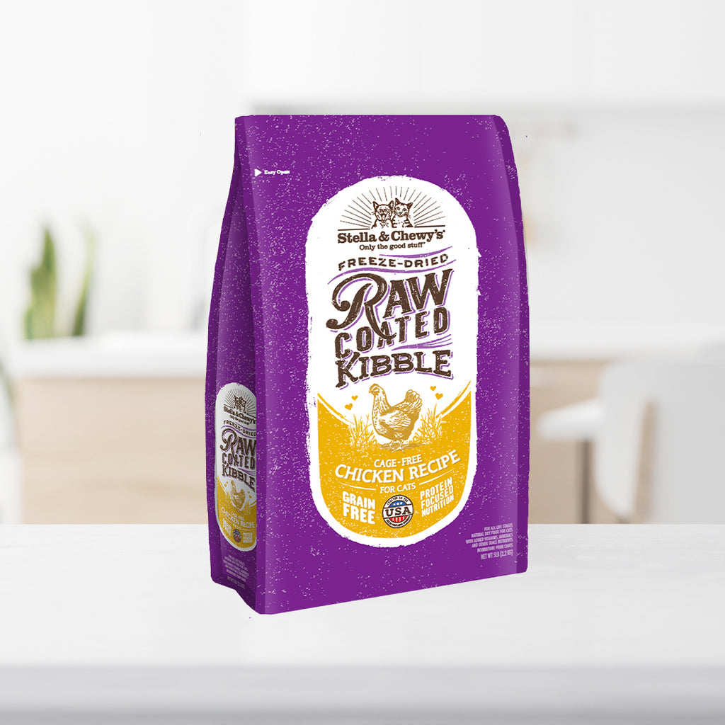 Stella & Chewy's Freeze Dried Raw Coated Kibbles for Cats 5 Recipes - 2 sizes