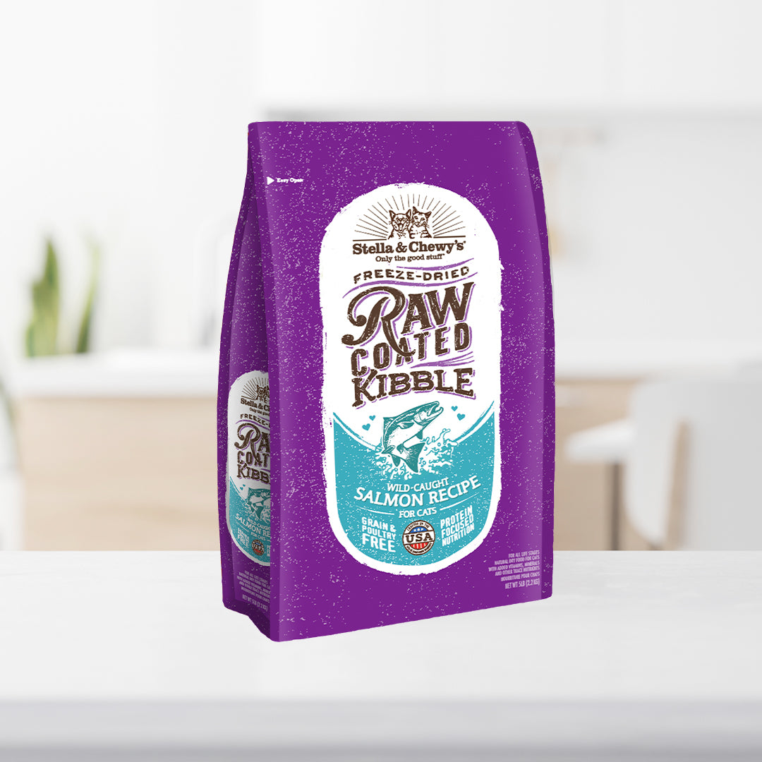 Stella & Chewy's Freeze Dried Raw Coated Kibbles for Cats 5 Recipes - 2 sizes