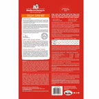 Back of a Stella & Chewy's super beef dinner patties freeze dried dog food package with red branding.