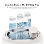 Momi Kaari Hydration Flow Standard - Sofia Brown | Stainless Cat Water Fountain Cordless Rechargable BPA-Free
