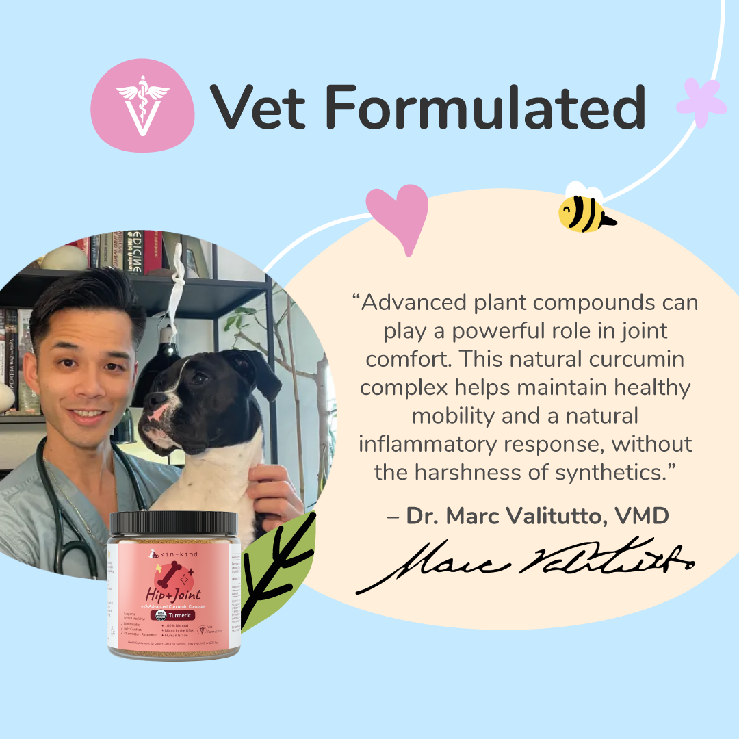 Kin + Kind Organic Hip+Joint Supplement for Dogs & Cats - 2 sizes