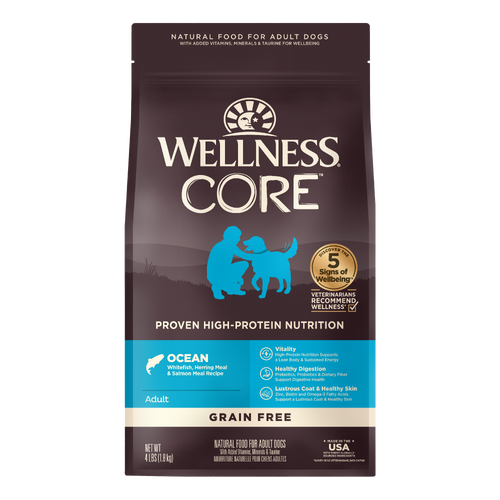 [25% OFF] Wellness CORE Ocean Dry Dog Food 4lb - Waku Waku Pets