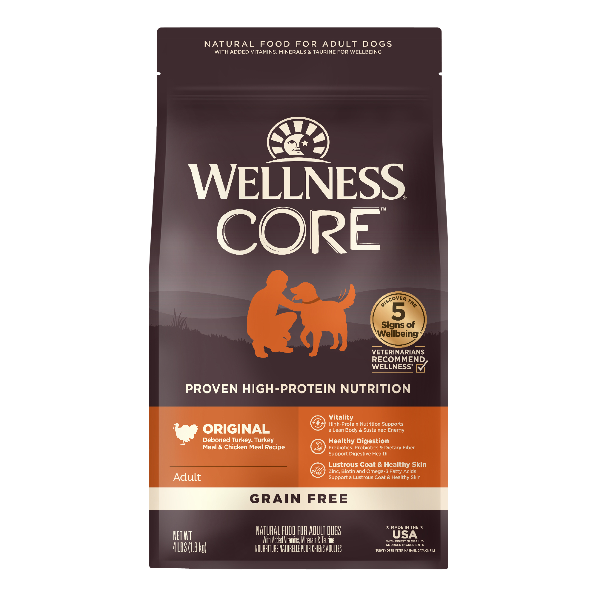 Wellness Core Original Turkey Chicken Grain Free Dry dog food 