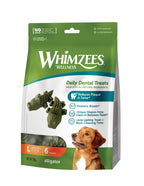 Whimzees Alligator Large Dental Dog Treats Value Bag 6 pcs