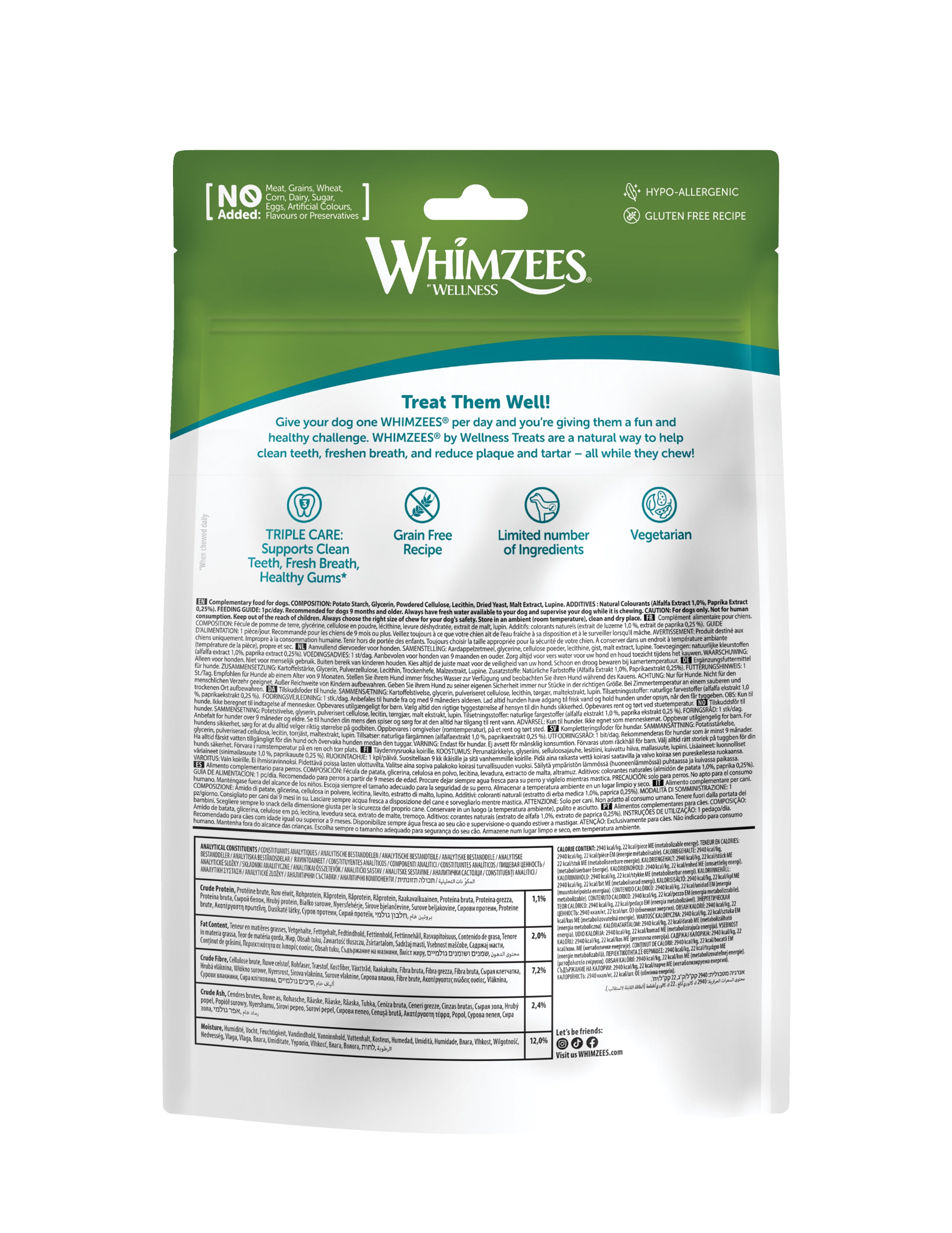 Whimzees Stix Extra Small Dog Dental Treat Value Bag 48+8 pcs