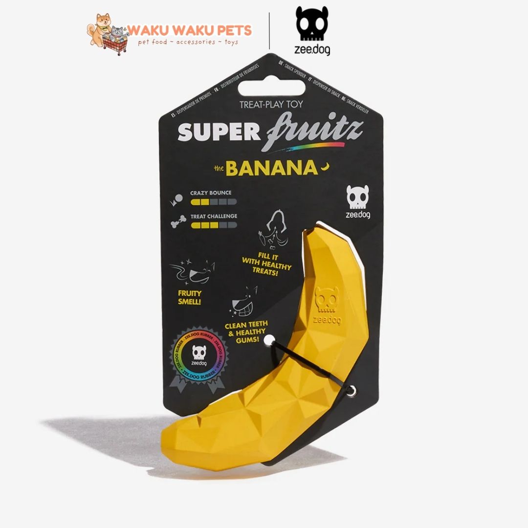 zee.dog Super Banana Dog Treat Dispenser